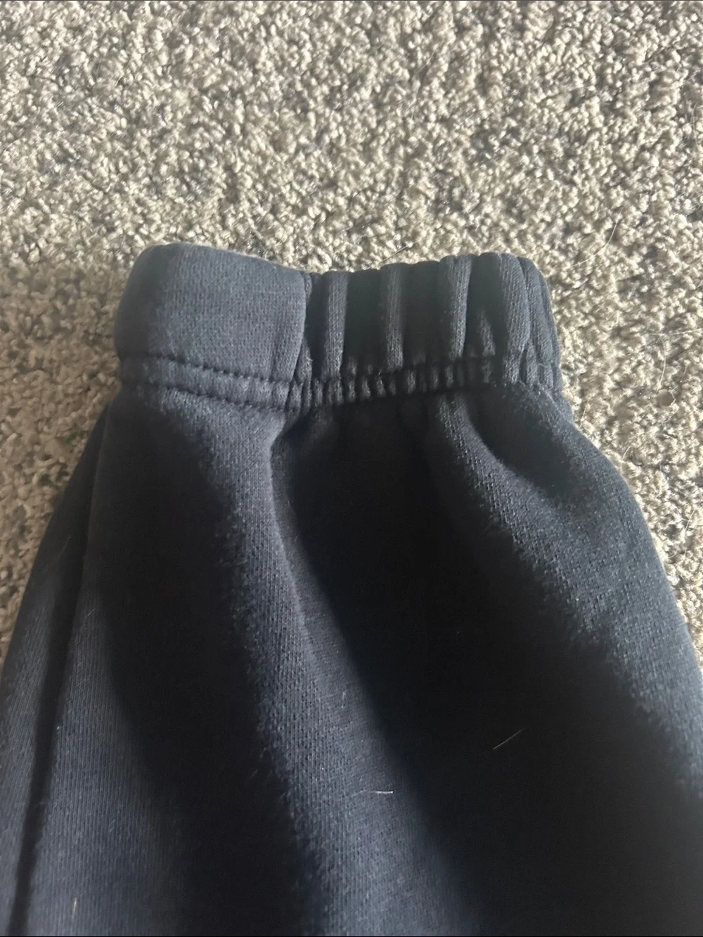 Nike Kids Black Jogger Sweatpants with White Swoosh